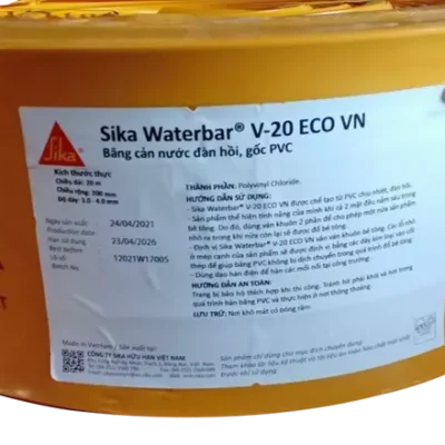 Băng Cản Nước Sika Waterbar® V-20 ECO VN - Chống Thấm Mối Nối Bê Tông Hiệu Quả