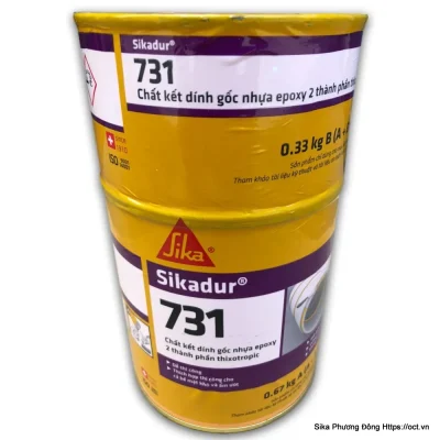 Sikadur®-731 - Keo Cấy Thép Gốc Epoxy Hai Thành Phần Kết Dính Chịu Lực Cao Cho Bê Tông